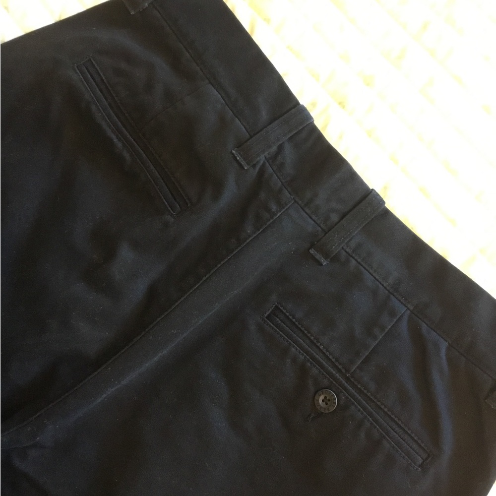 GEOFFREY BEAN BLACK CHINOS Men's 33”x30” flat front, straight leg pants slacks - Picture 4 of 5